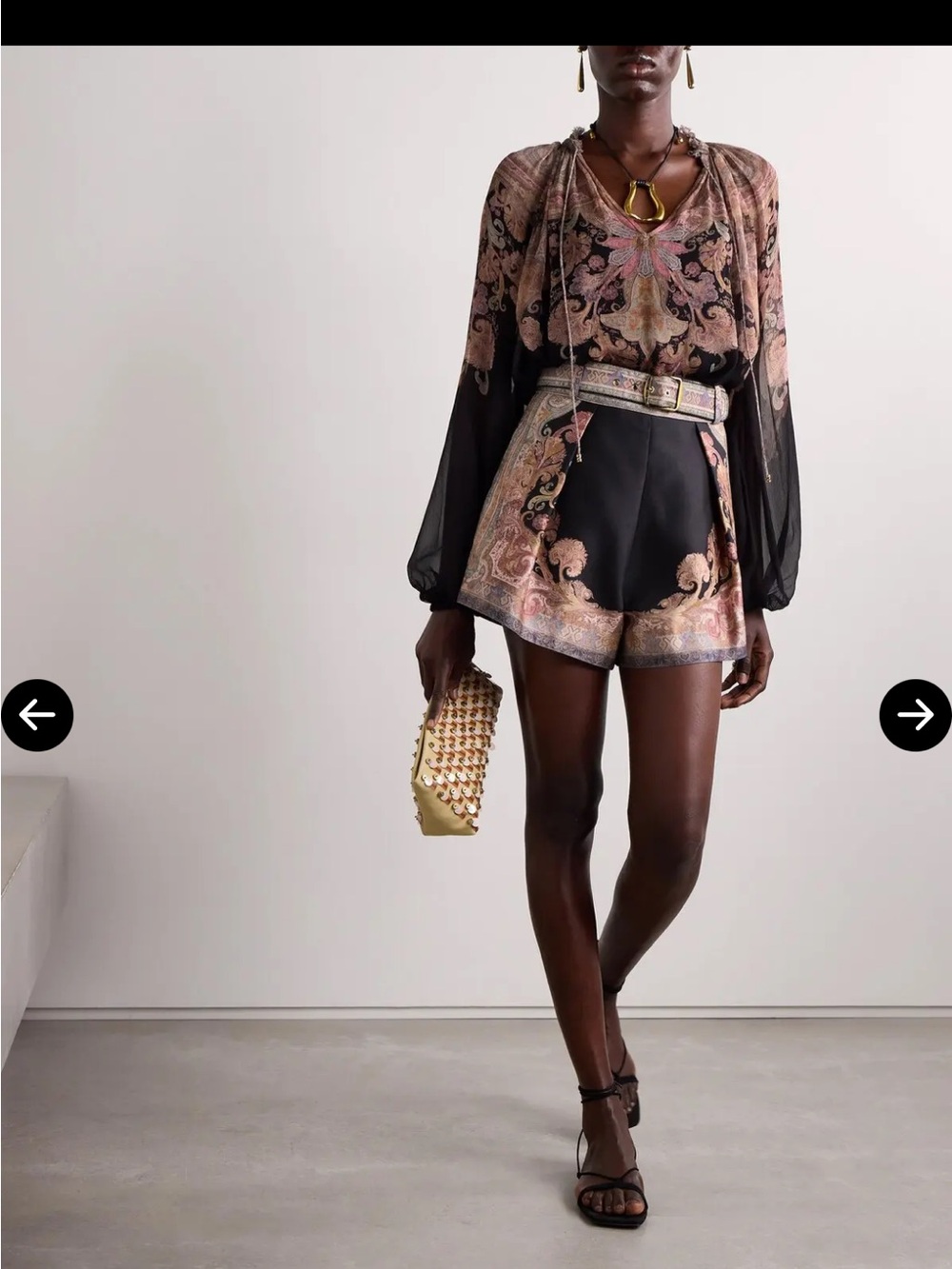Zimmerman Illustration Silk Shorts